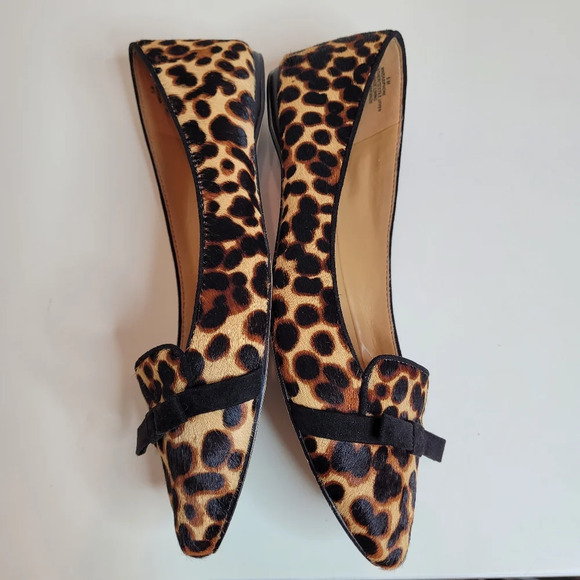 Nine West Saxiphone Pony Ballet Flats Leather Shoe Size Womens 6 - Picture 8 of 11